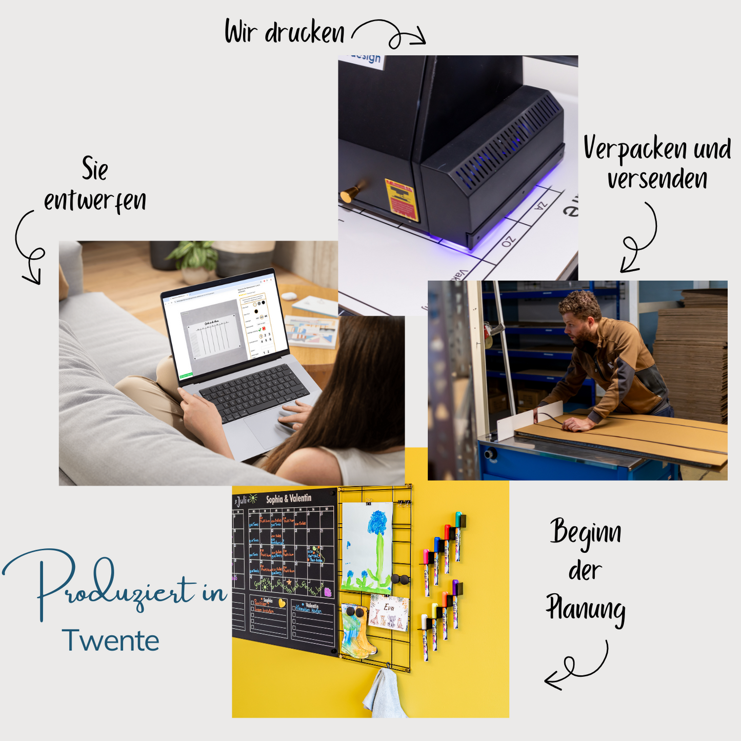 Vertikaler Scrum - Kanban Board