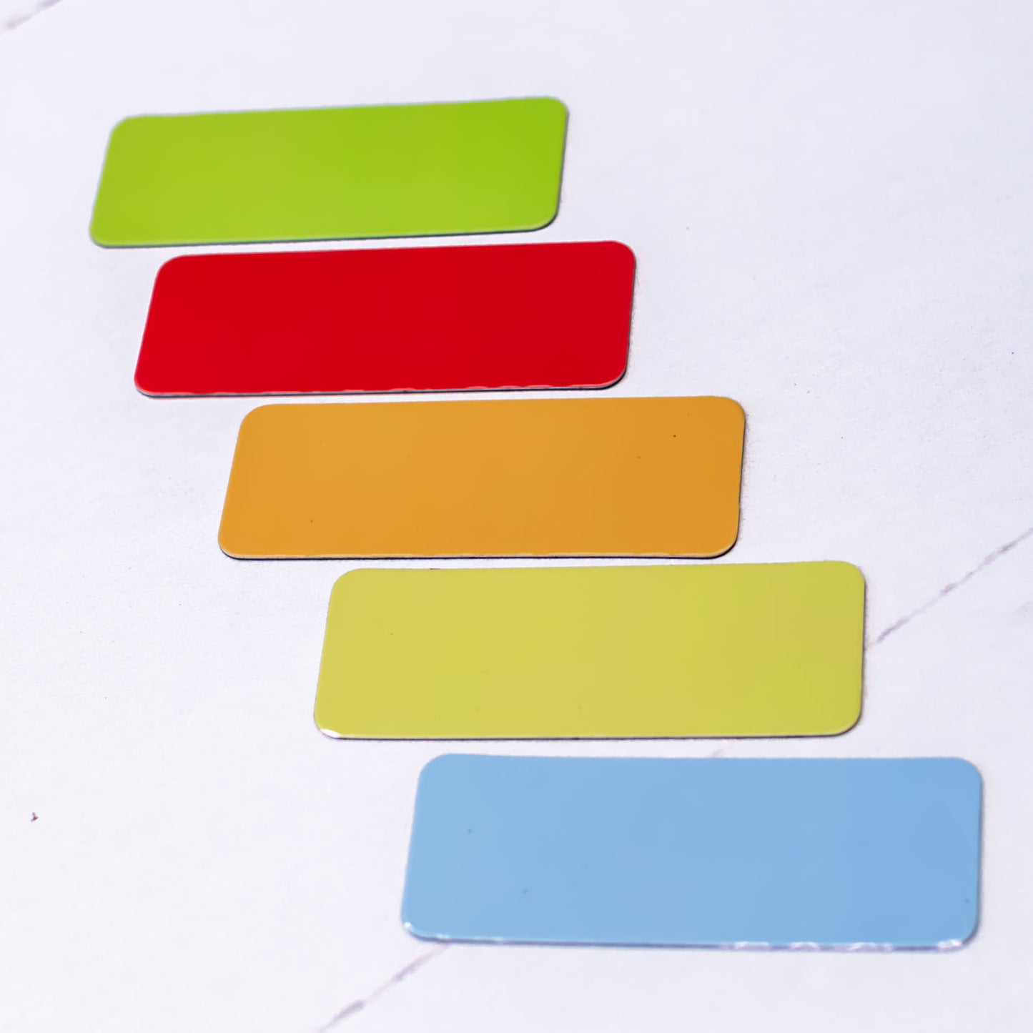 Wiederbeschreibbare rechteckige Magnete 8x3 cm (20 Stück)