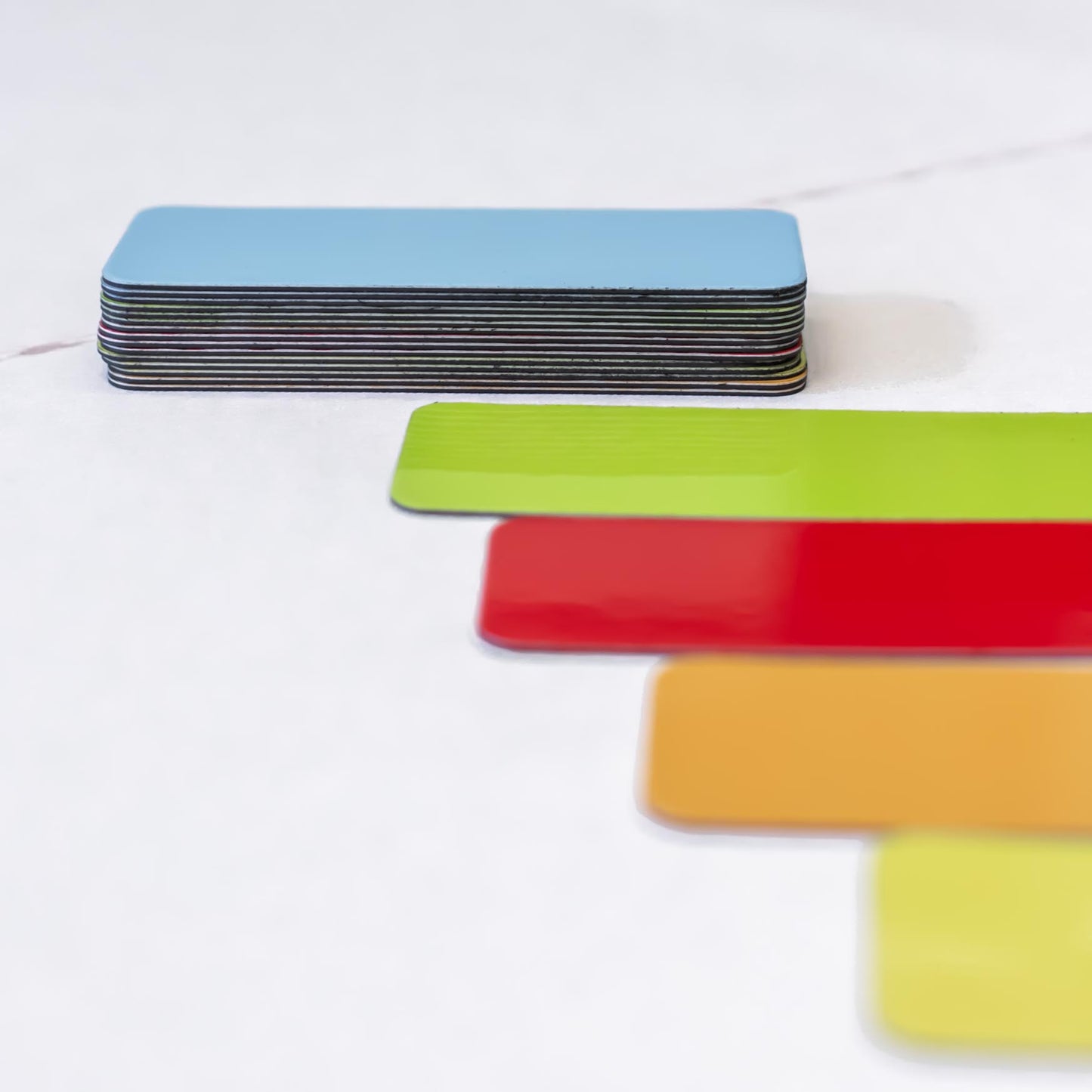 Wiederbeschreibbare rechteckige Magnete 8x3 cm (20 Stück)