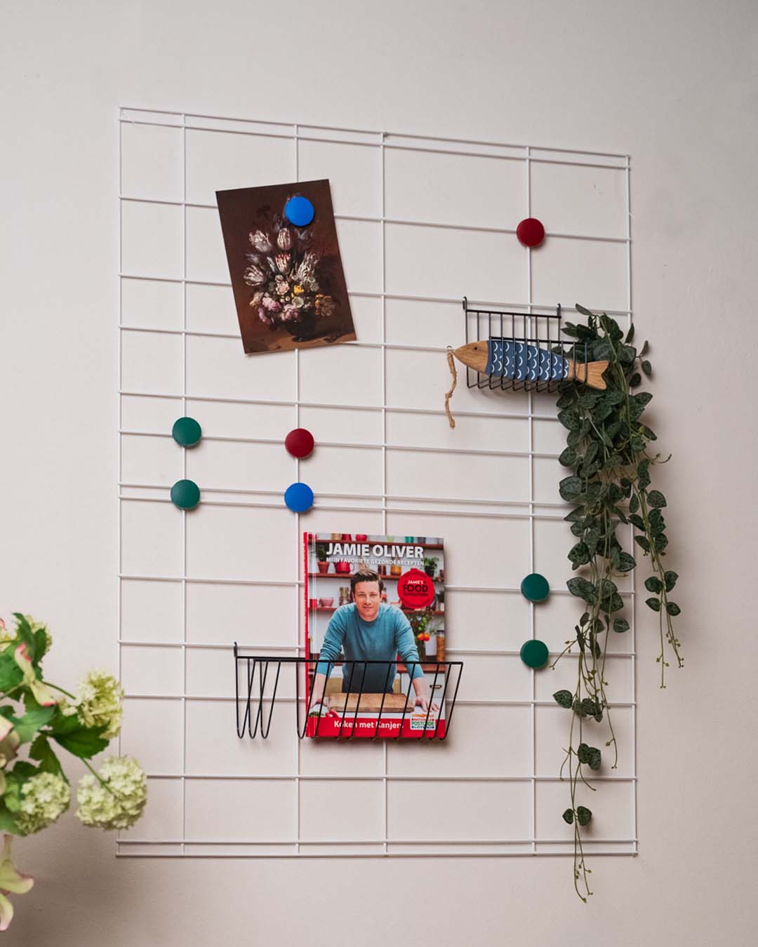 Wandgitter Weiß 80x60 cm