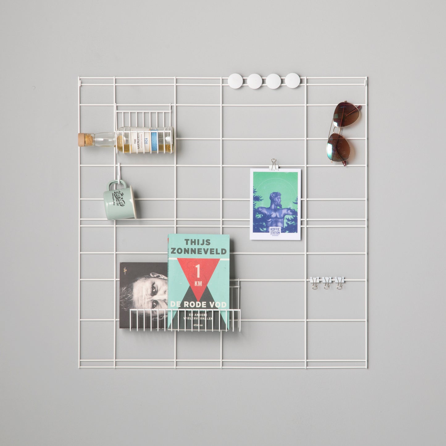 Wandgitter Weiß 60x60 cm