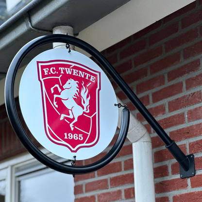 Werbeschild für das Haus